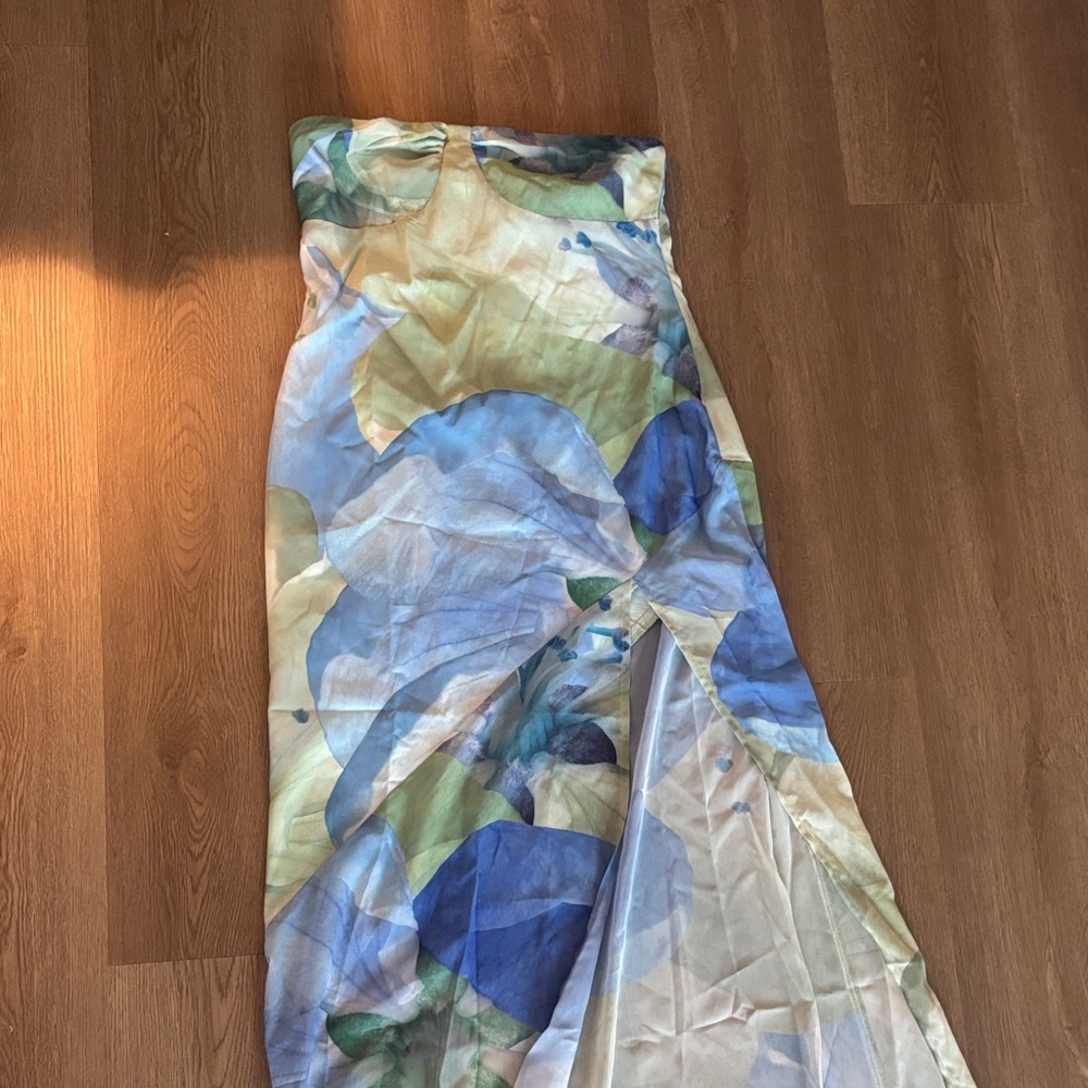 Peppermayo Floral Maxi Dress - Blue and Green - Picture 2 of 5